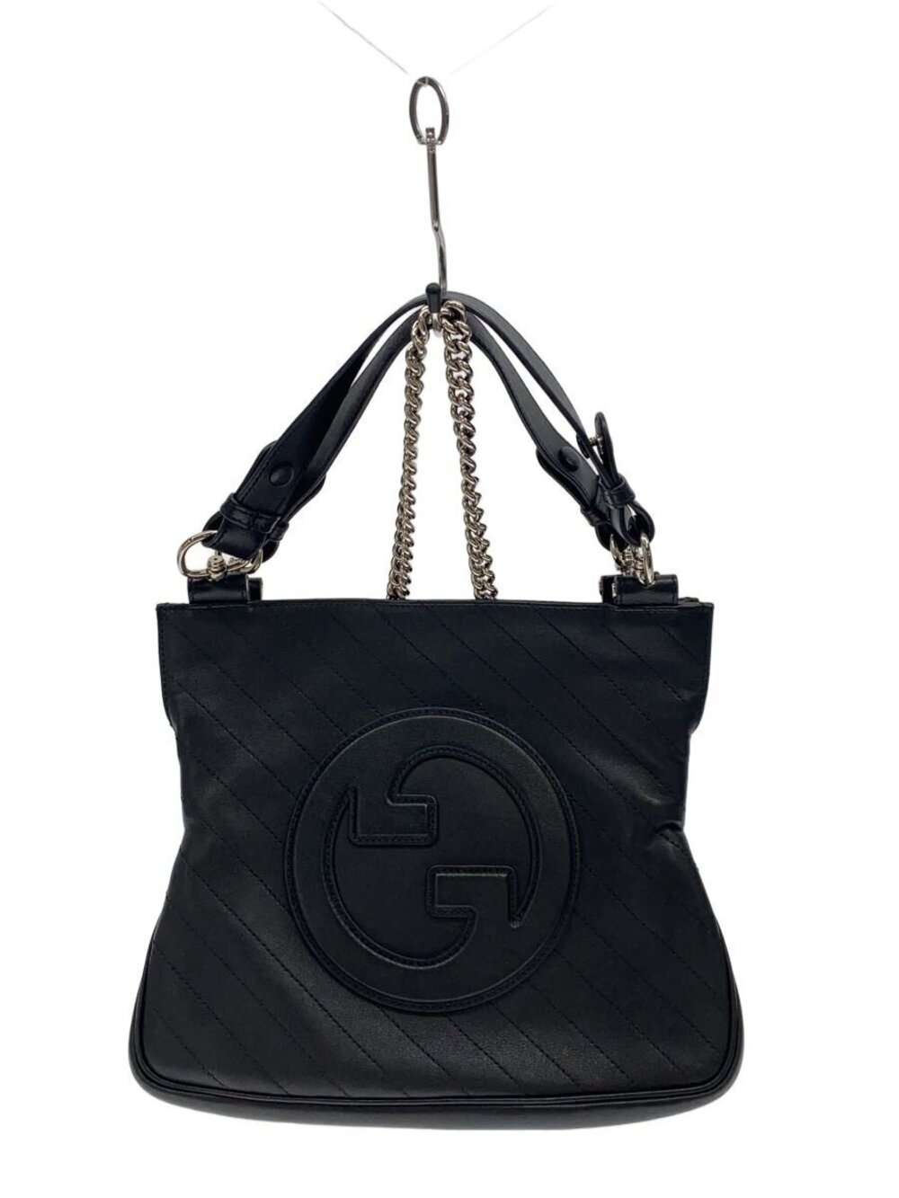 Gucci Blondie Tote Soho Handbag Leather Black